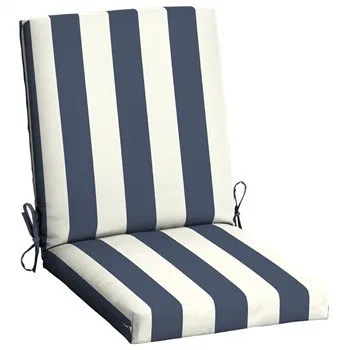 Cuscini per sedie da giardino a righe